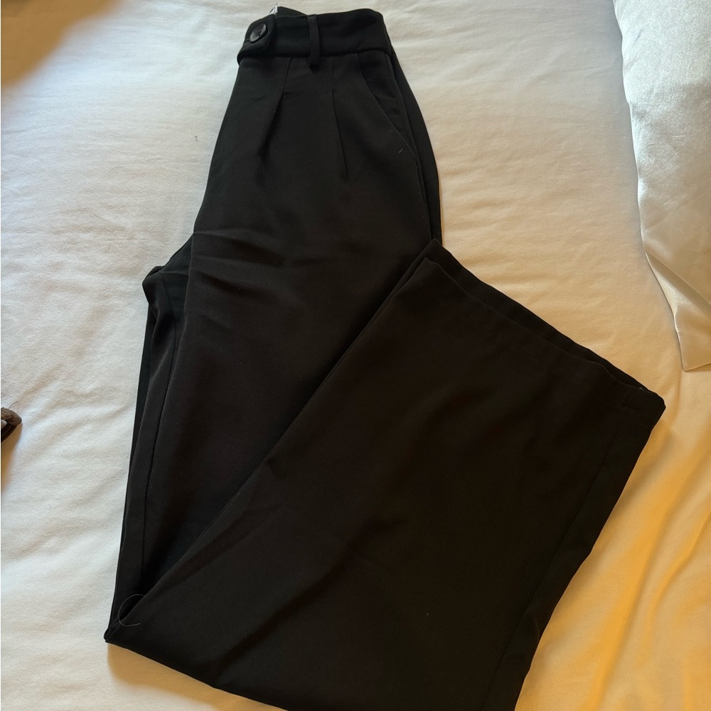 Princess Polly Archer Pants Black